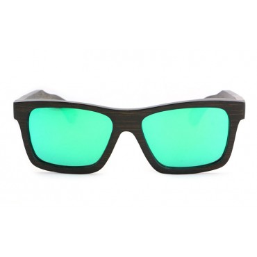 Kennedy – Brown (Green Revo) Bamboo Sunglasses