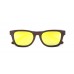 Monroe – Brown (Yellow Revo) Bamboo Sunglasses