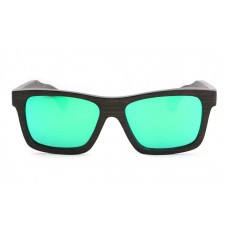Kennedy – Brown (Green Revo) Bamboo Sunglasses