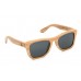 Monroe - Honey Bamboo Sunglasses